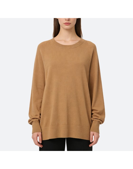 Crew Neck Jacquard Knit Pullover