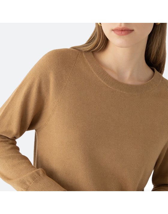 Crew Neck Jacquard Knit Pullover