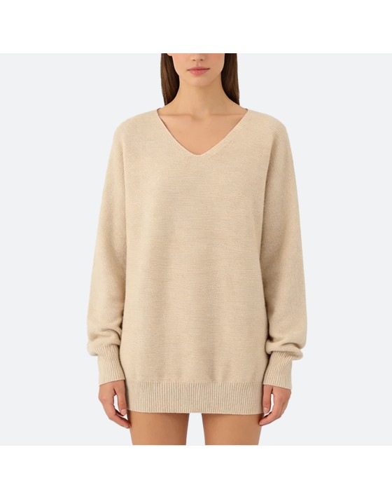 Minimalist V-Neck Wool Sweater