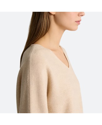 Minimalist V-Neck Wool Sweater