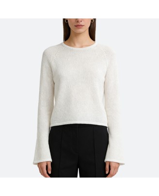 Gray Casual Knitted Pullover