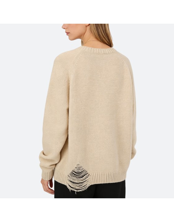 Chunky Mohair Pullover Sweater