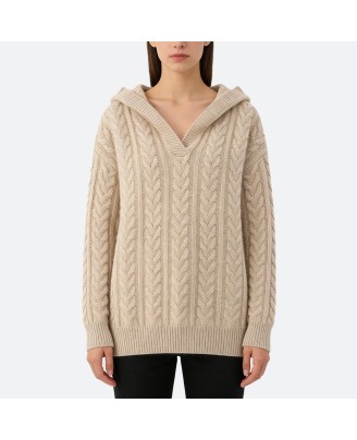 Women's Hooded Pullover Sweater