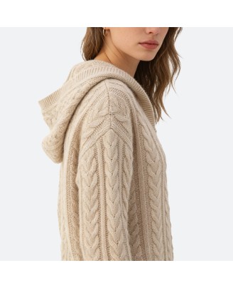 Women's Hooded Pullover Sweater