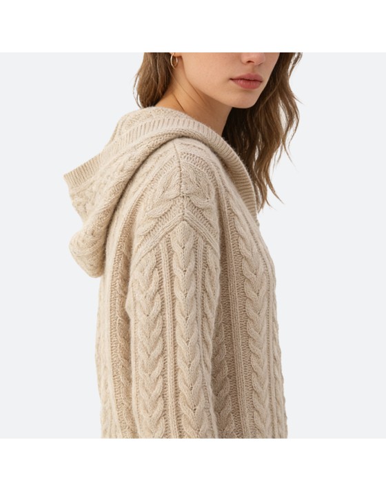 Women's Hooded Pullover Sweater