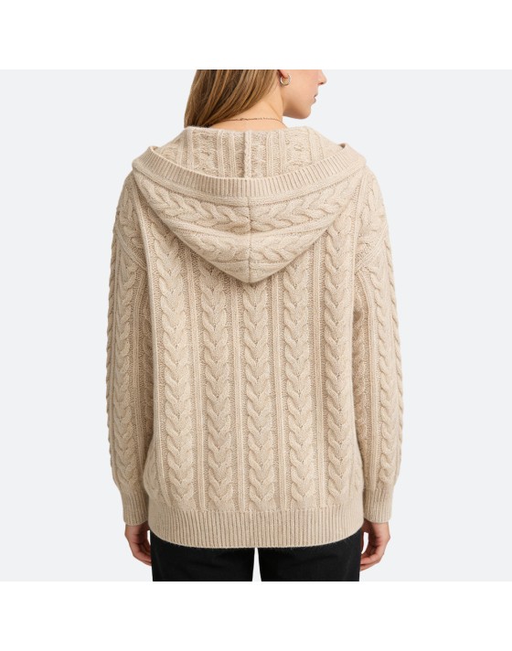 Women's Hooded Pullover Sweater