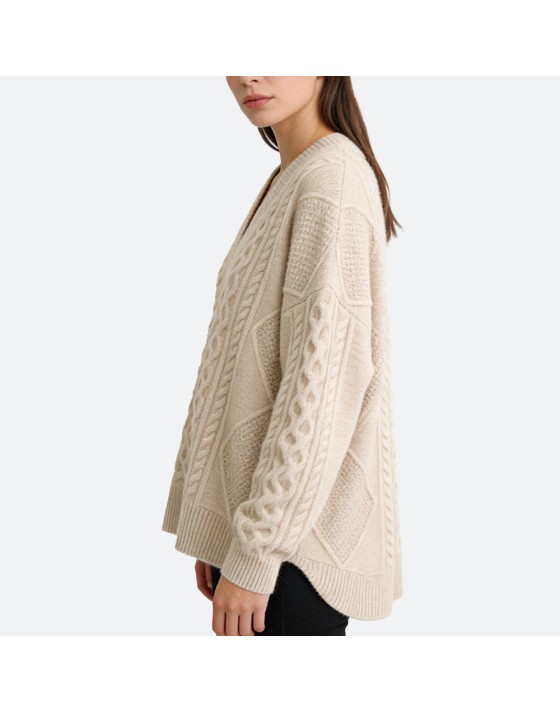 Women's V-neck pure cashmere sweater