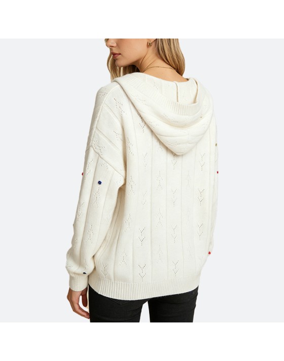 Colorful 3D Pullover Sweater