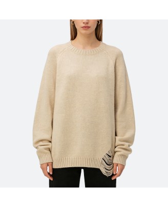 Crew Neck Loose Thick Sweater