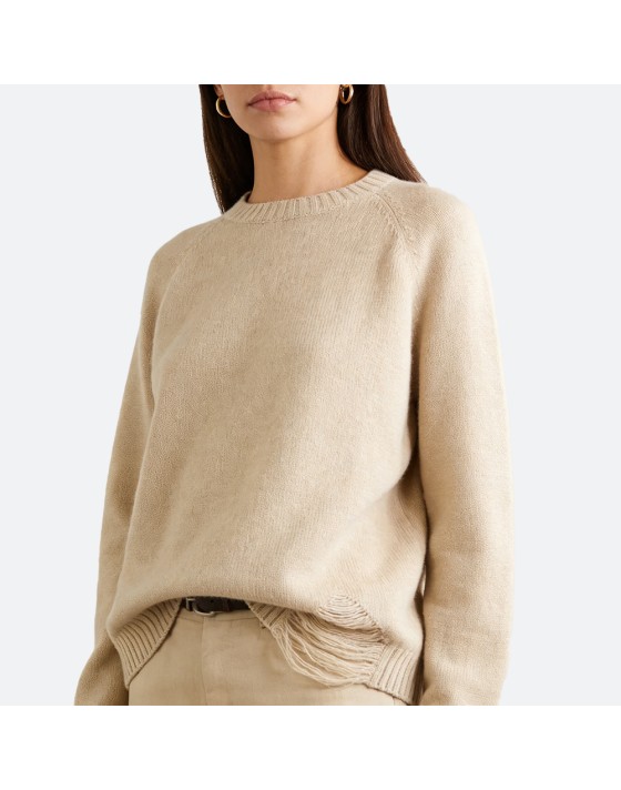 Crew Neck Loose Thick Sweater
