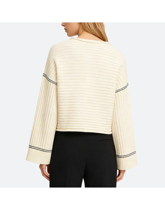 Casual Wool Wide-Sleeve Pullover Casual Wool Wide-Sleeve Pullover