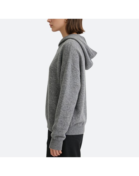 Loose cashmere hoodie