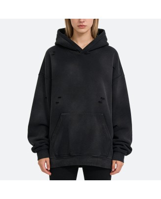Fashion Distressed Hoodie