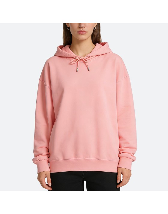 Solid Color Drawstring Hoodie