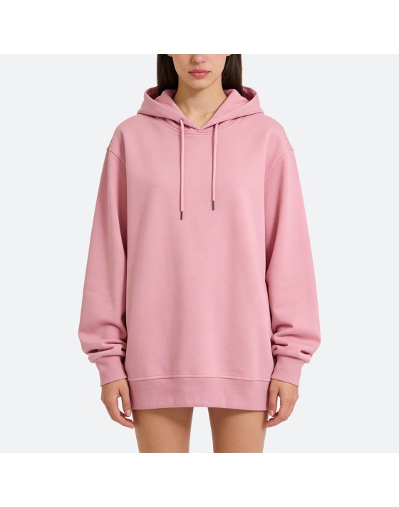 Cotton Long-Sleeve Loose Hoodie