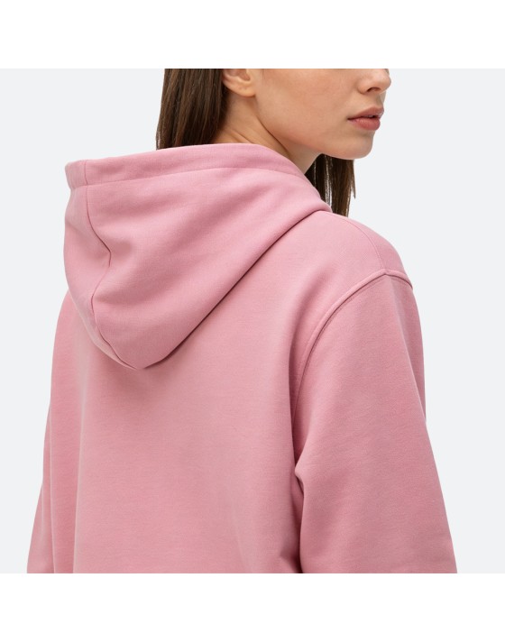 Cotton Long-Sleeve Loose Hoodie