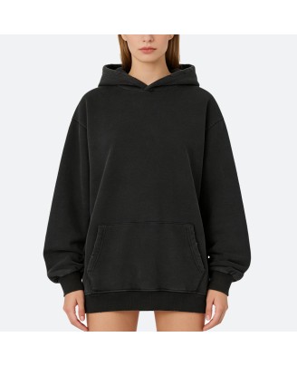 Loose-fitting thick hoodie