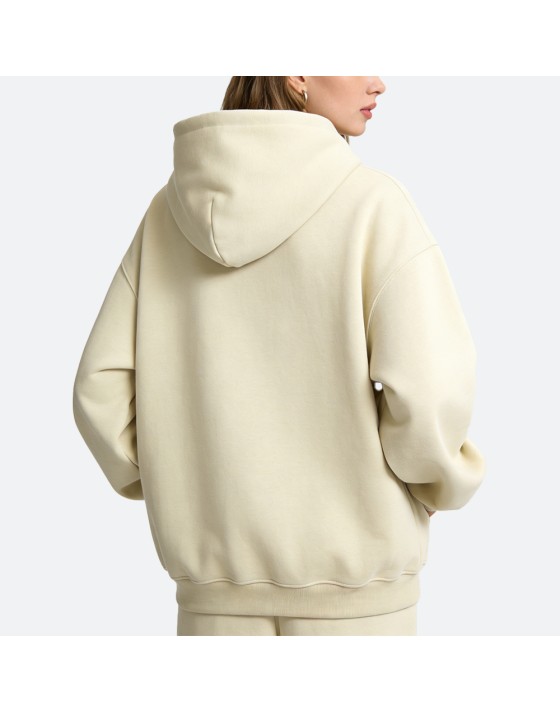 Solid Color Drop Shoulder Hoodie