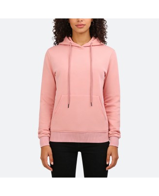 Pink fitted hoodie