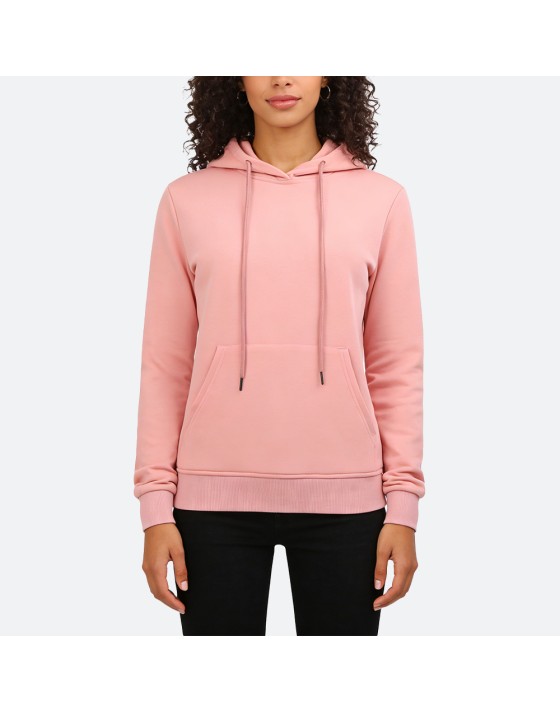 Pink fitted hoodie