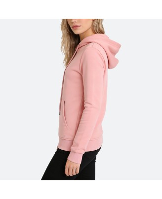 Pink fitted hoodie