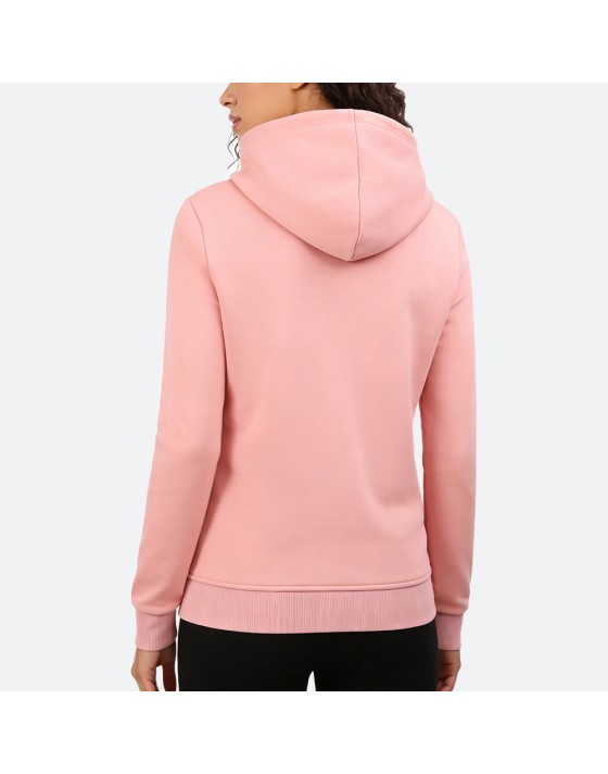Pink fitted hoodie