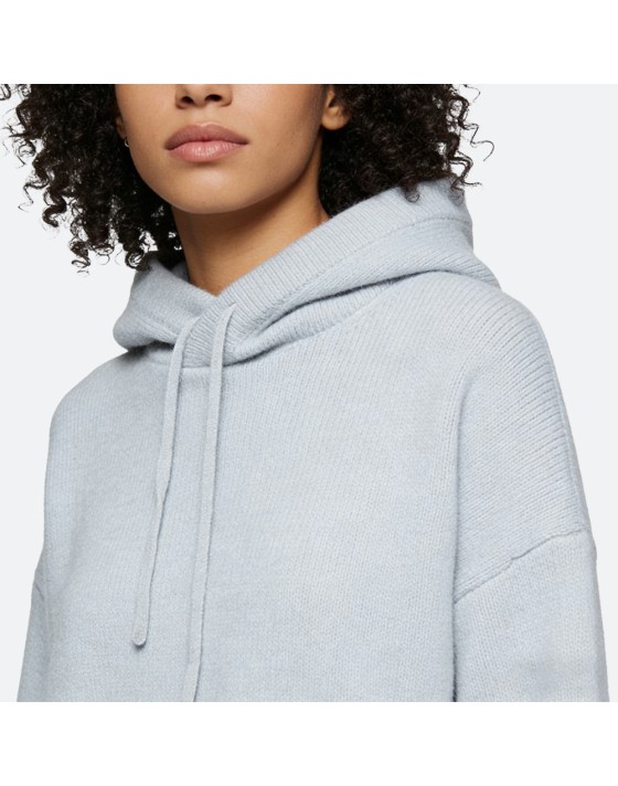 Solid Color Knit Cashmere Hoodie