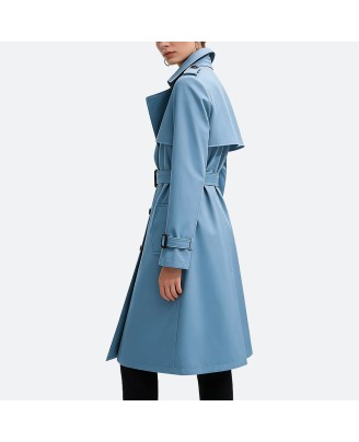 Casual mid-length trench coat