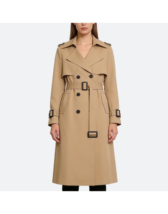 Elegant Casual Long Trench Coat