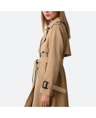 Elegant Casual Long Trench Coat