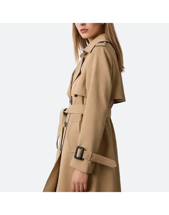 Elegant Casual Long Trench Coat
