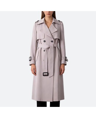 Casual windproof long trench coat