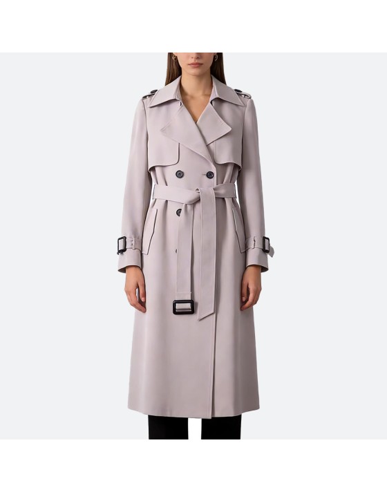 Casual windproof long trench coat