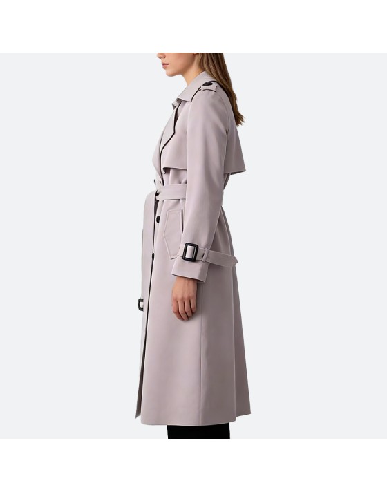 Casual windproof long trench coat