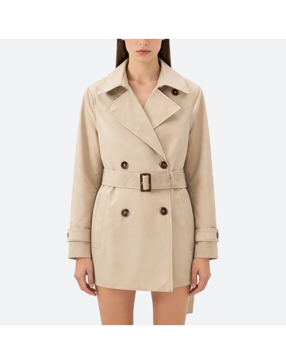 Stylish Short Women's Trench Coat