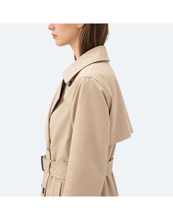 Stylish Short Women's Trench Coat