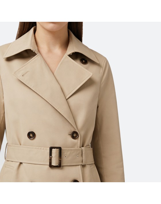 Stylish Short Women's Trench Coat