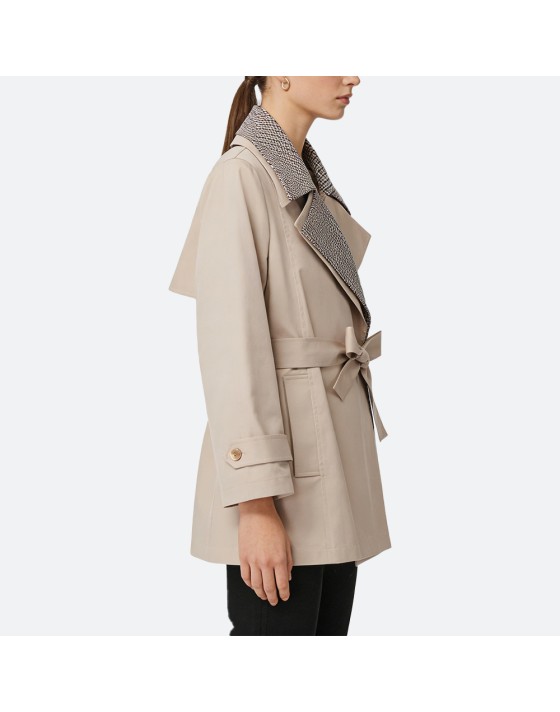 Fashion Patchwork Women's Trench Coat