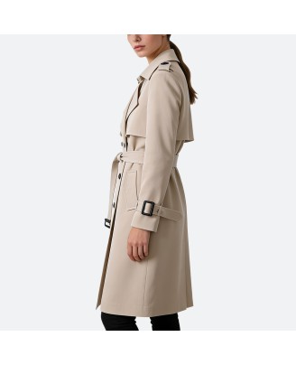Casual Double-Breasted Women’s Trench Coat