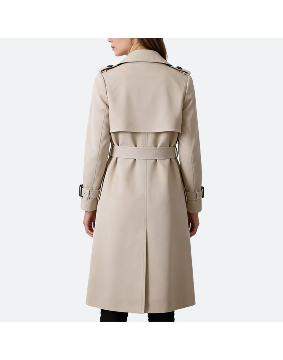 Casual Double-Breasted Women’s Trench Coat