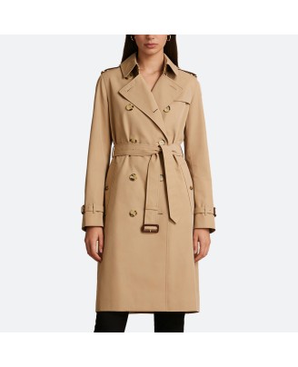 Long Collared Women's Trench Coat