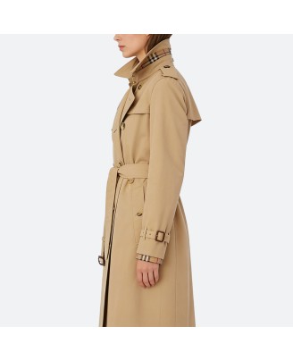 Long Collared Women's Trench Coat