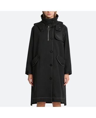 Black Long Trench Coat