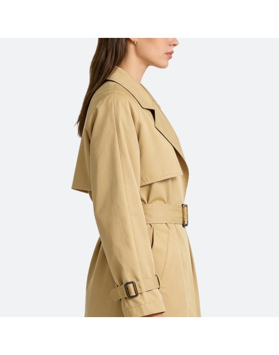 Minimalist Cotton Trench Coat