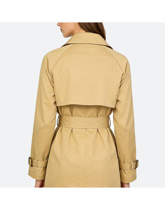 Minimalist Cotton Trench Coat