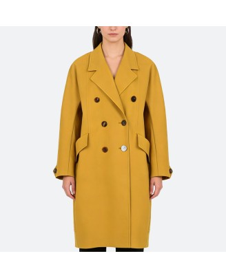 Solid Color Long Trench Coat