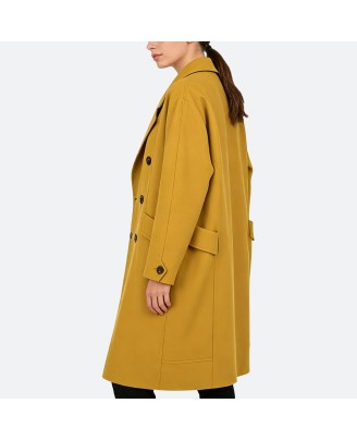 Solid Color Long Trench Coat