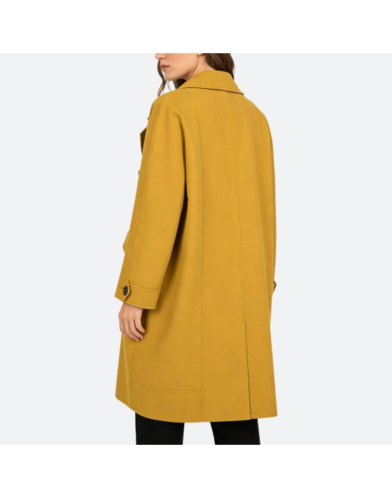 Solid Color Long Trench Coat