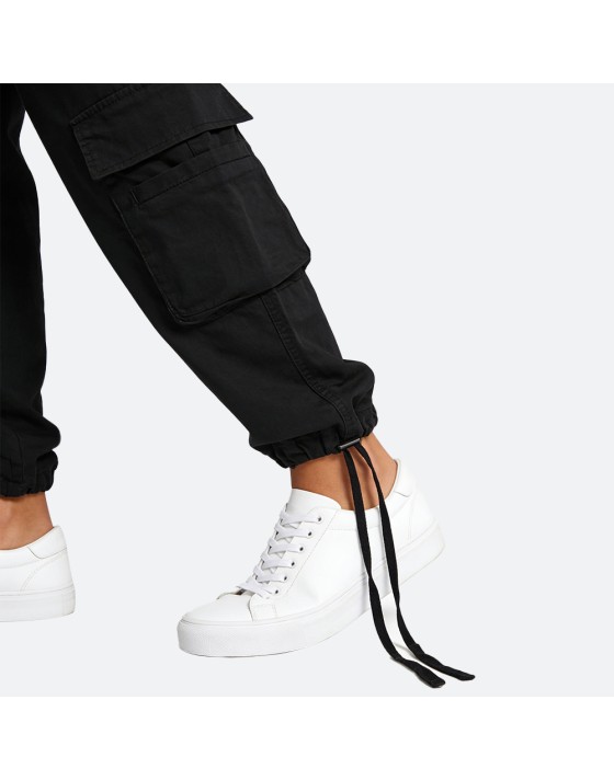 Pocket Wide-Leg Utility Pants