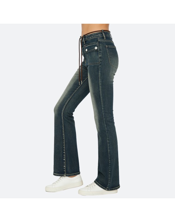 Drawstring flared pants Drawstring flared pants